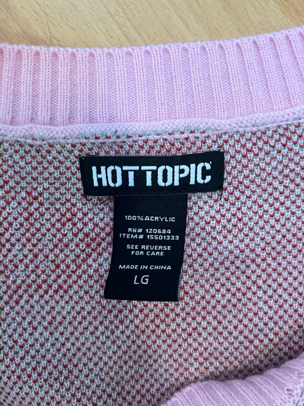 Hot Topic Strawberry Pattern Cardigan Sweater - Picture 8 of 8
